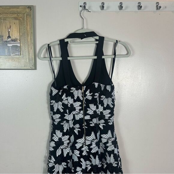 RACHEL Rachel Roy Black and White Floral Mini Dress - Picture 5 of 15